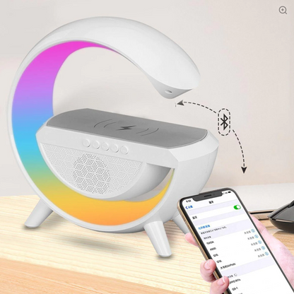 🔦 Lámpara multifuncional con altavoz y carga inalámbrica 📦
