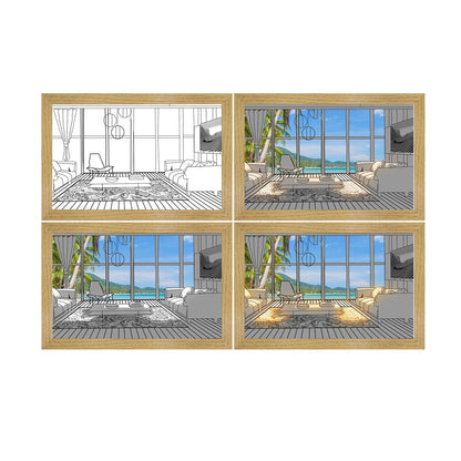 🖼 Colorable LED Light-Up Picture