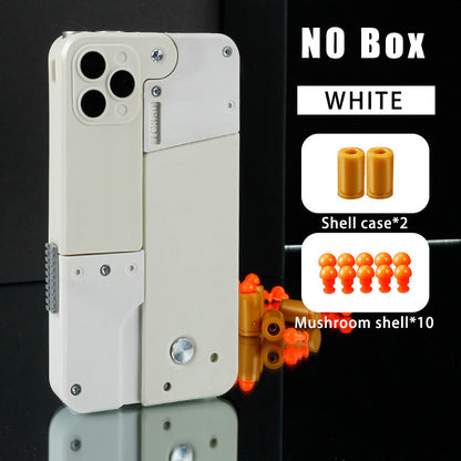 🔫 iPhone Case Toy with Built-in Rubber Dart Launcher